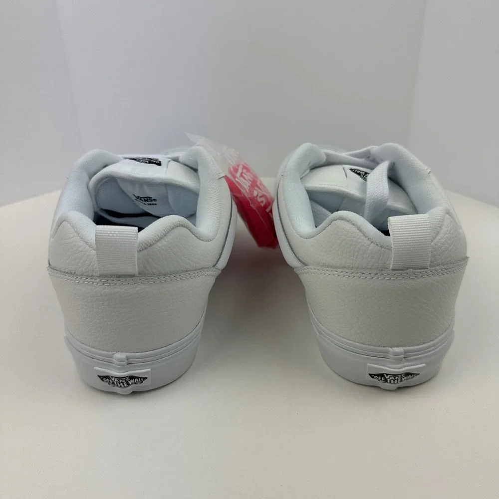 NEW Vans Knu Skool Leather True White Skate Shoes Chunky 90s Sneakers Mens 11.5